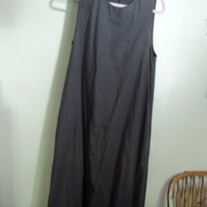 ZARA gray sleeveless cotton long dress